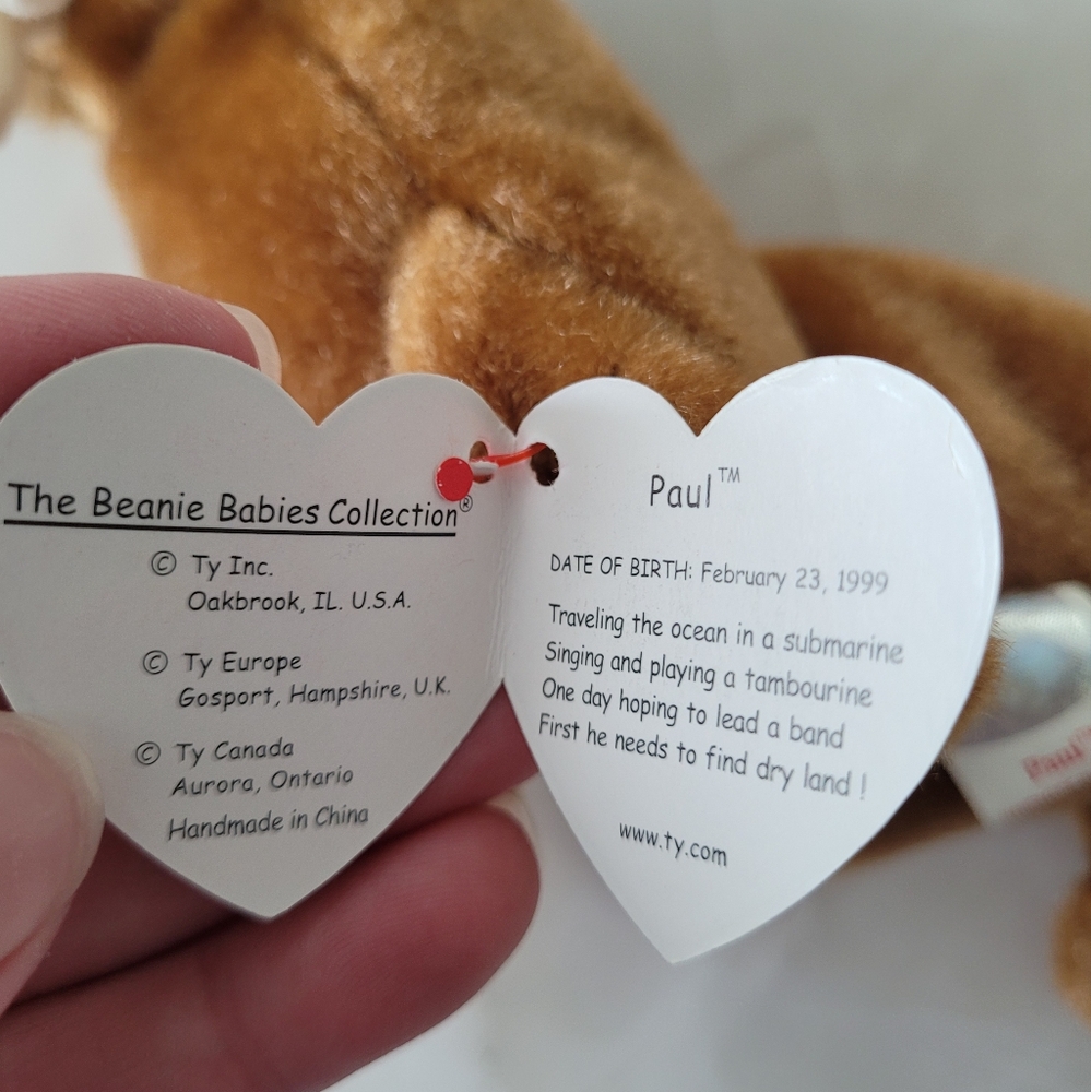 Vintage Y2K Paul The Walrus Tag Collectible Beanie Baby Plushie Toy Animal - Picture 7 of 7